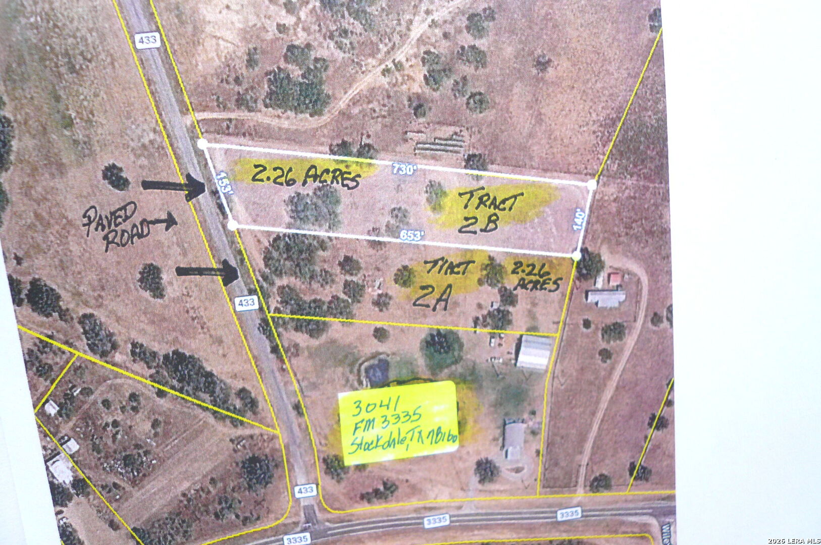 2.26 Acres (tract 2a) Fm 3335 Stockdale TX 78160