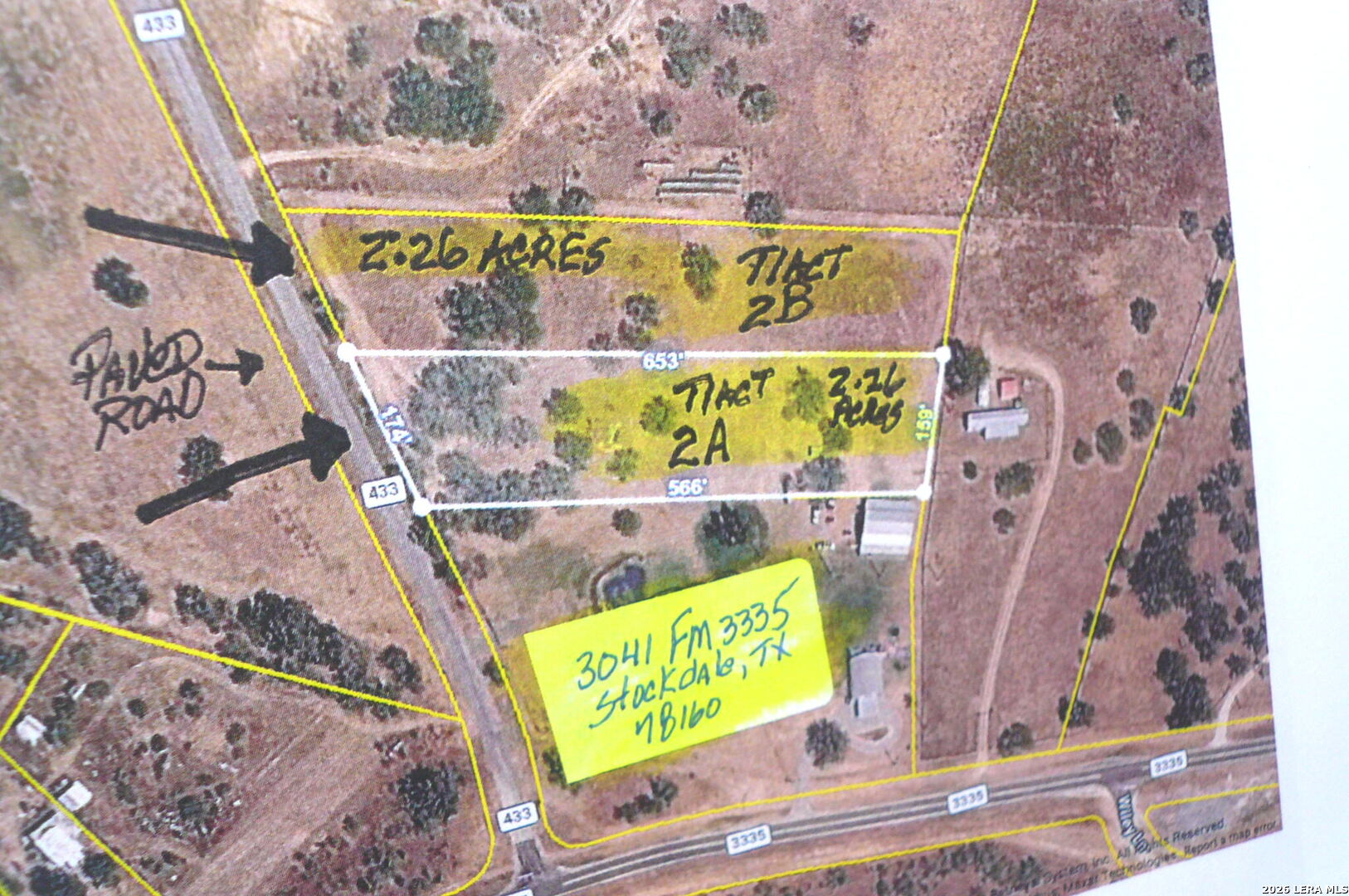 2.26 Acres (tract 2a) Fm 3335 Stockdale TX 78160