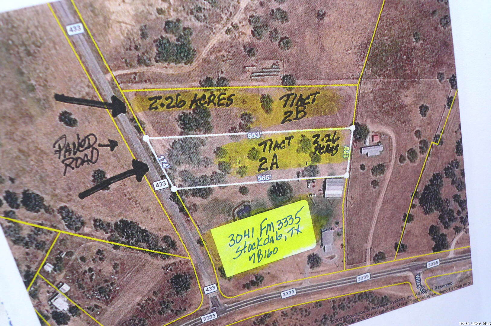 2.26 Acres (tract 2a) Fm 3335 Stockdale TX 78160