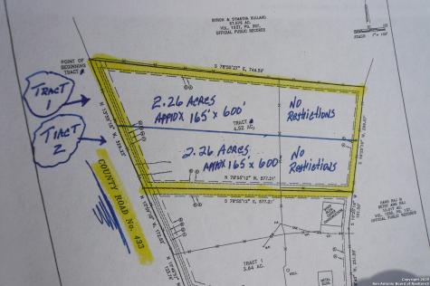 2.26 Acres (tract 1) Cr 433 Stockdale TX 78160