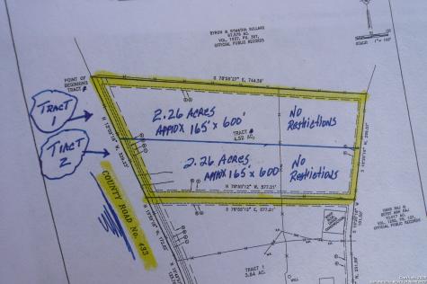 2.26 Acres (tract 1) Cr 433 Stockdale TX 78160