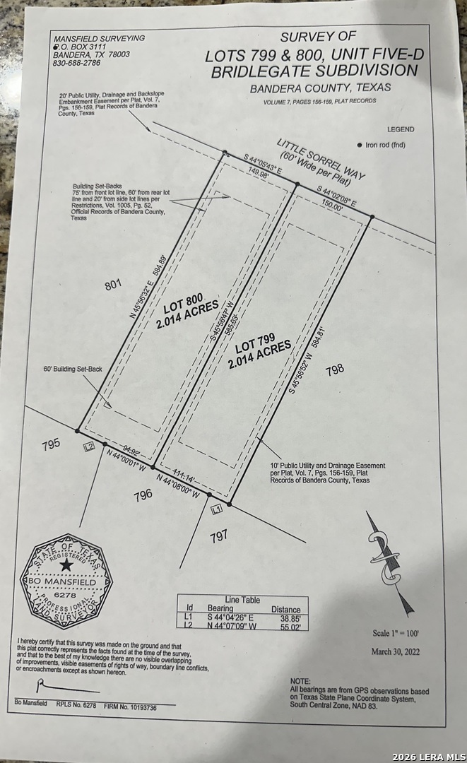 Lot 799 Little Sorrel Way Bandera TX 78003