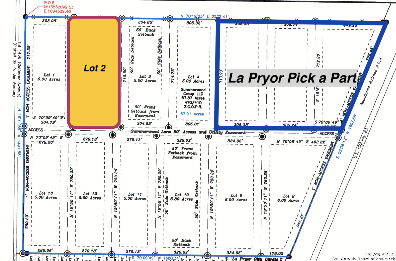 Lot 2 Summerwood Lane La Pryor TX 78872