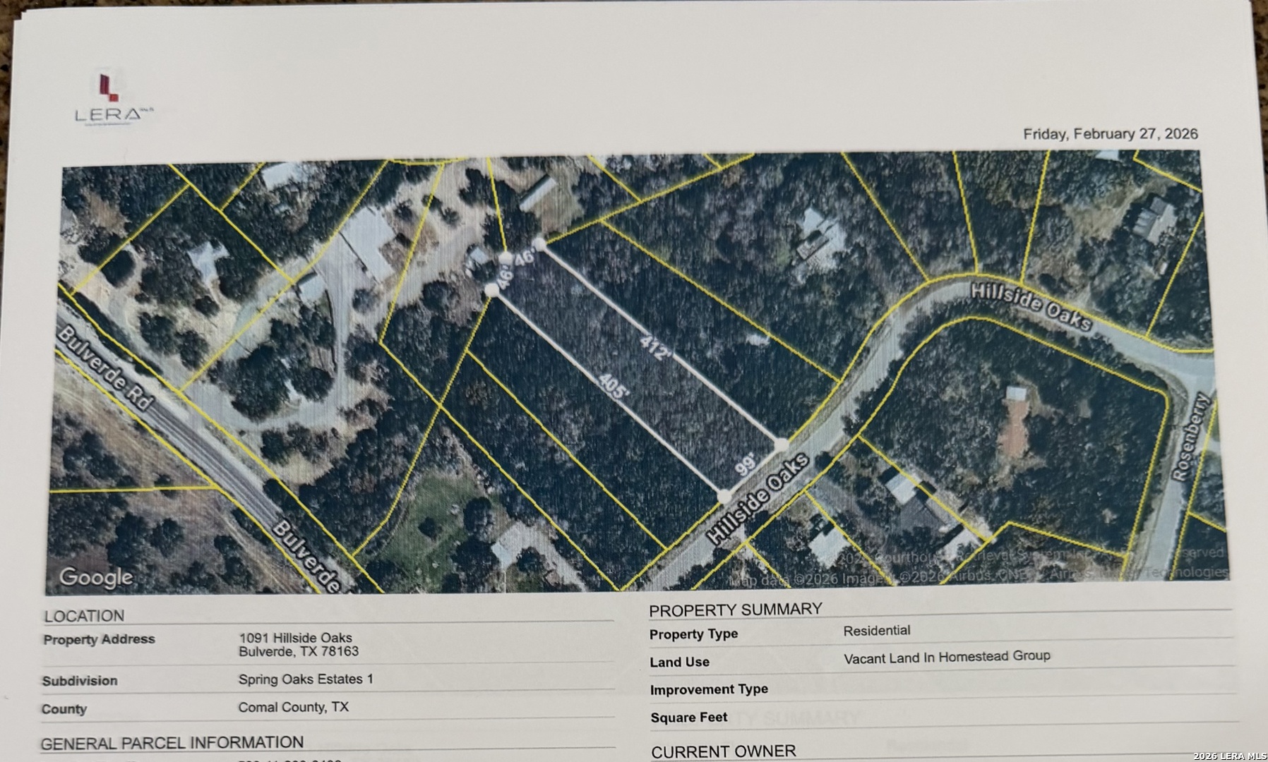1071 Hillside Oaks Bulverde TX 78163