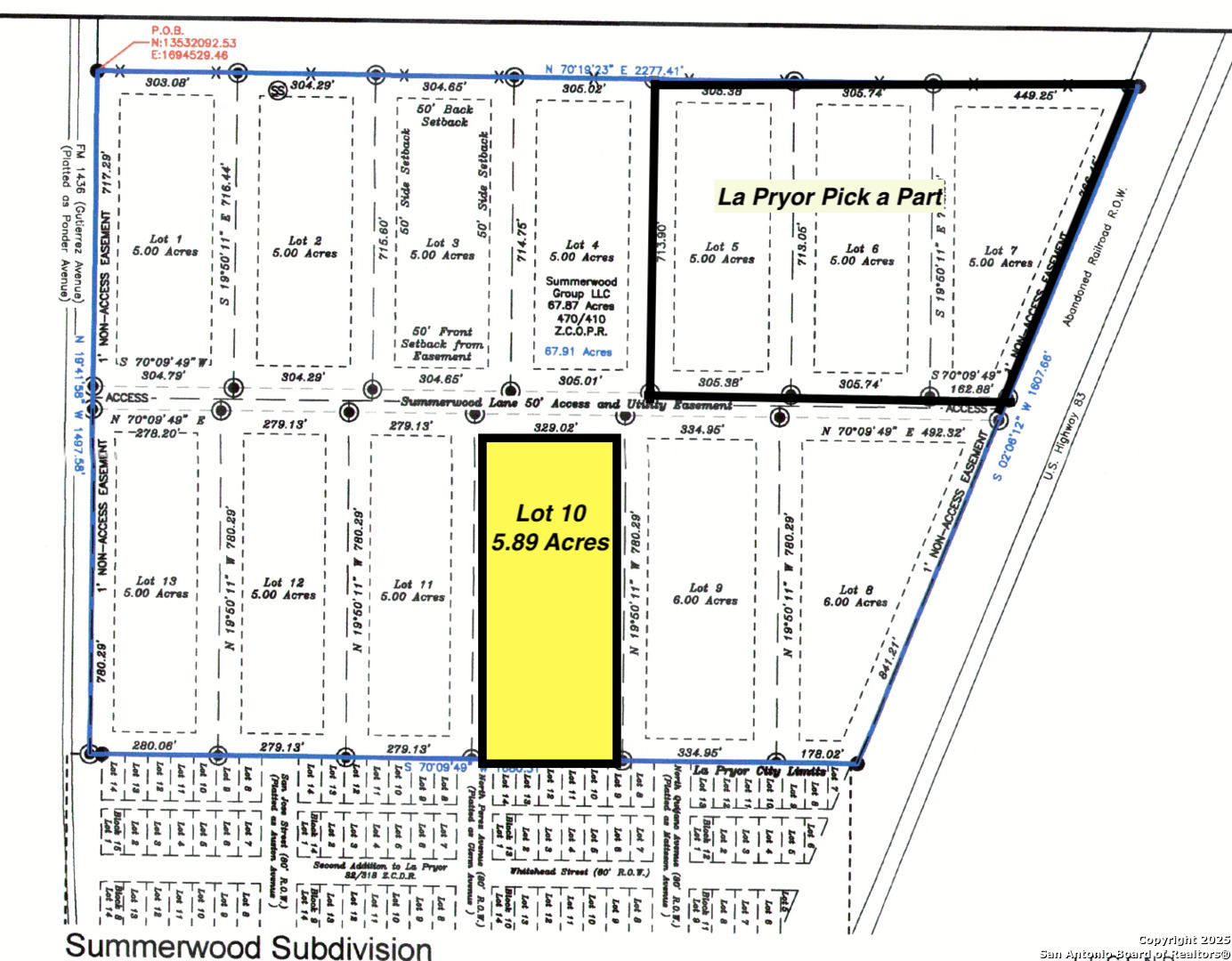Lot 10 Summerwood Lane La Pryor TX 78872