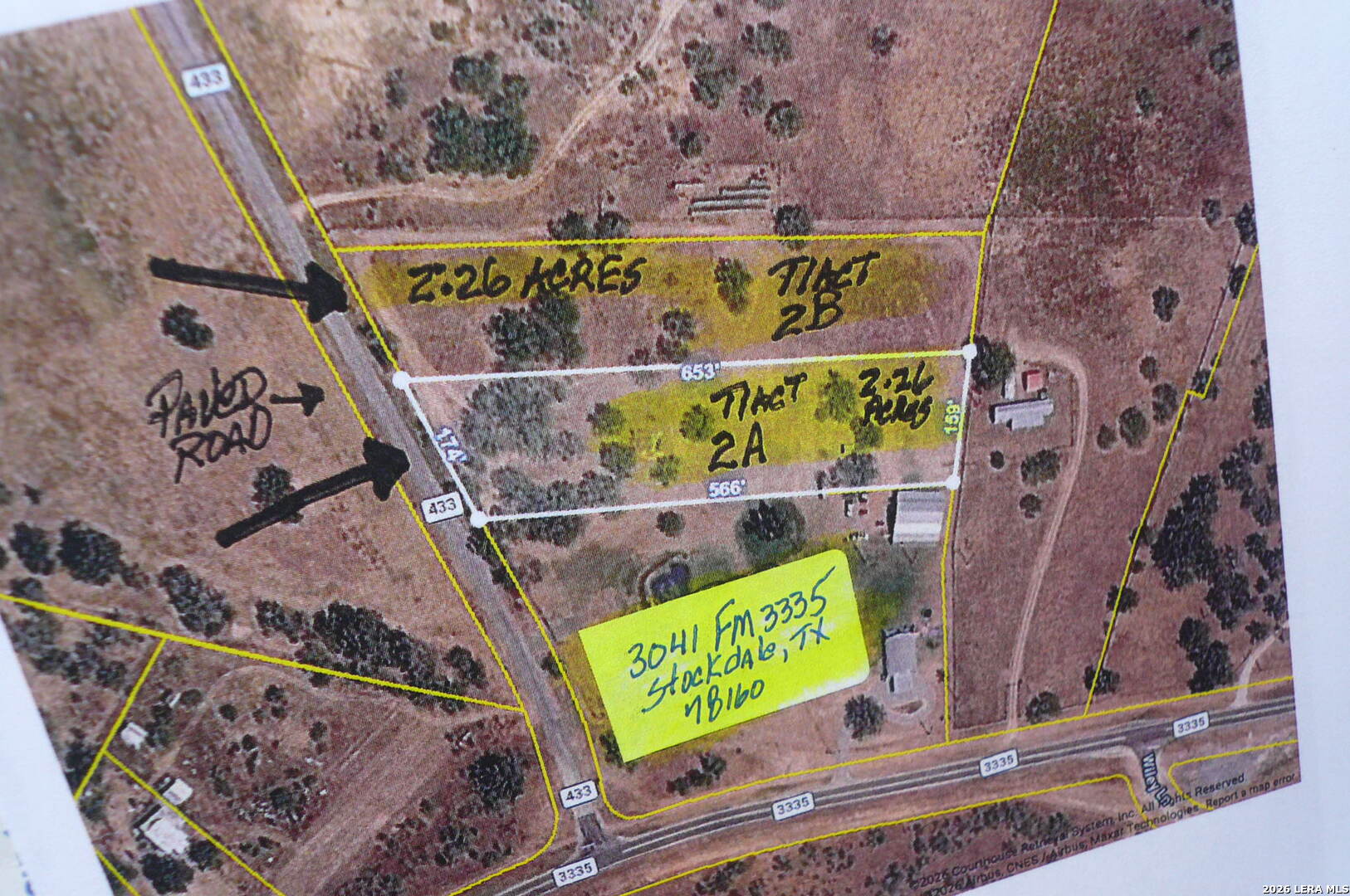 2.26 Acres (tract 2b) Fm 3335 Stockdale TX 78160