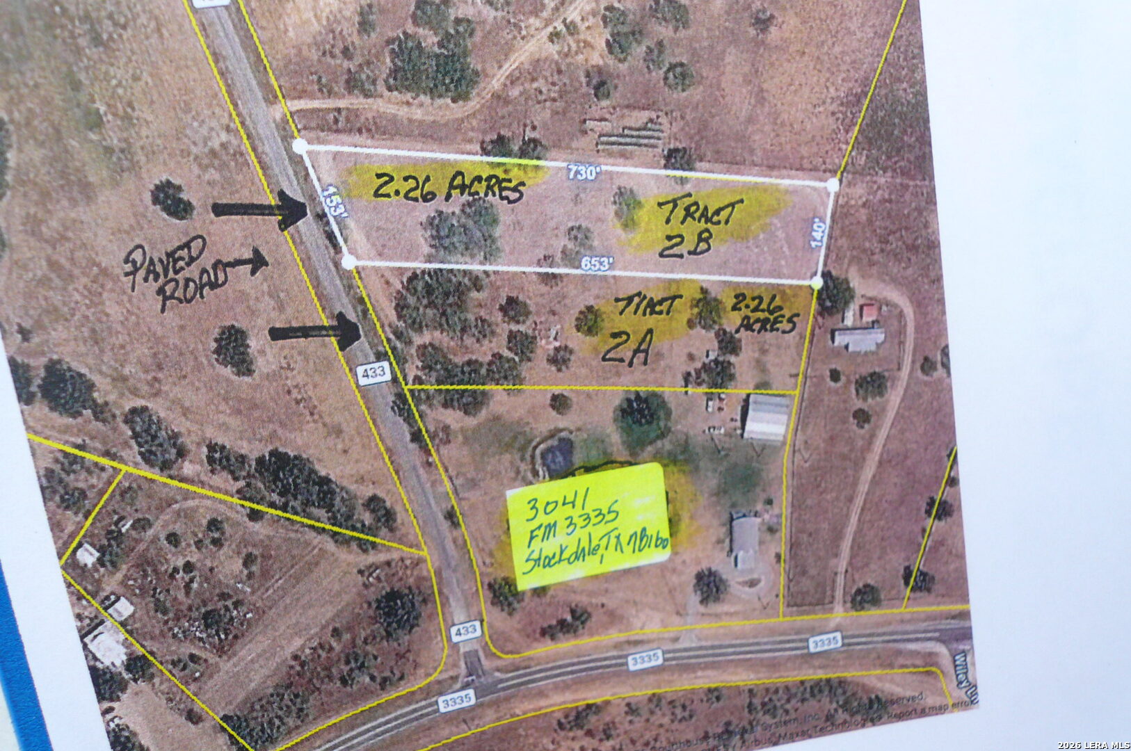 2.26 Acres (tract 2b) Fm 3335 Stockdale TX 78160