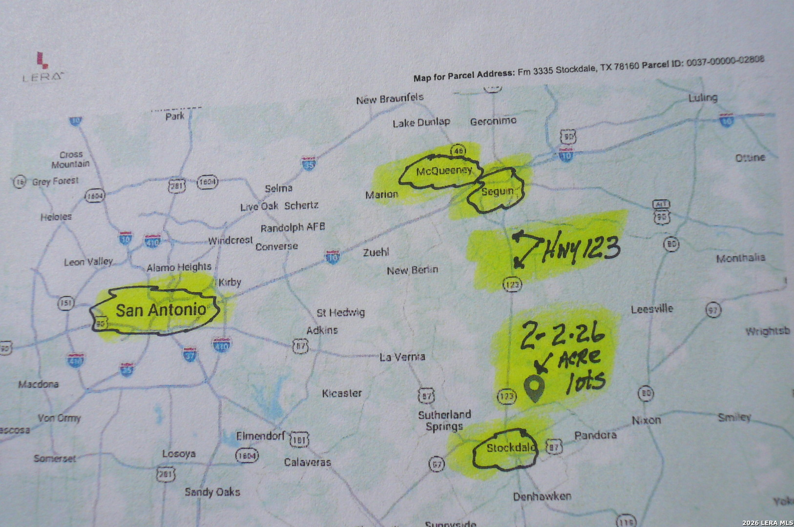 2.26 Acres (tract 2b) Fm 3335 Stockdale TX 78160