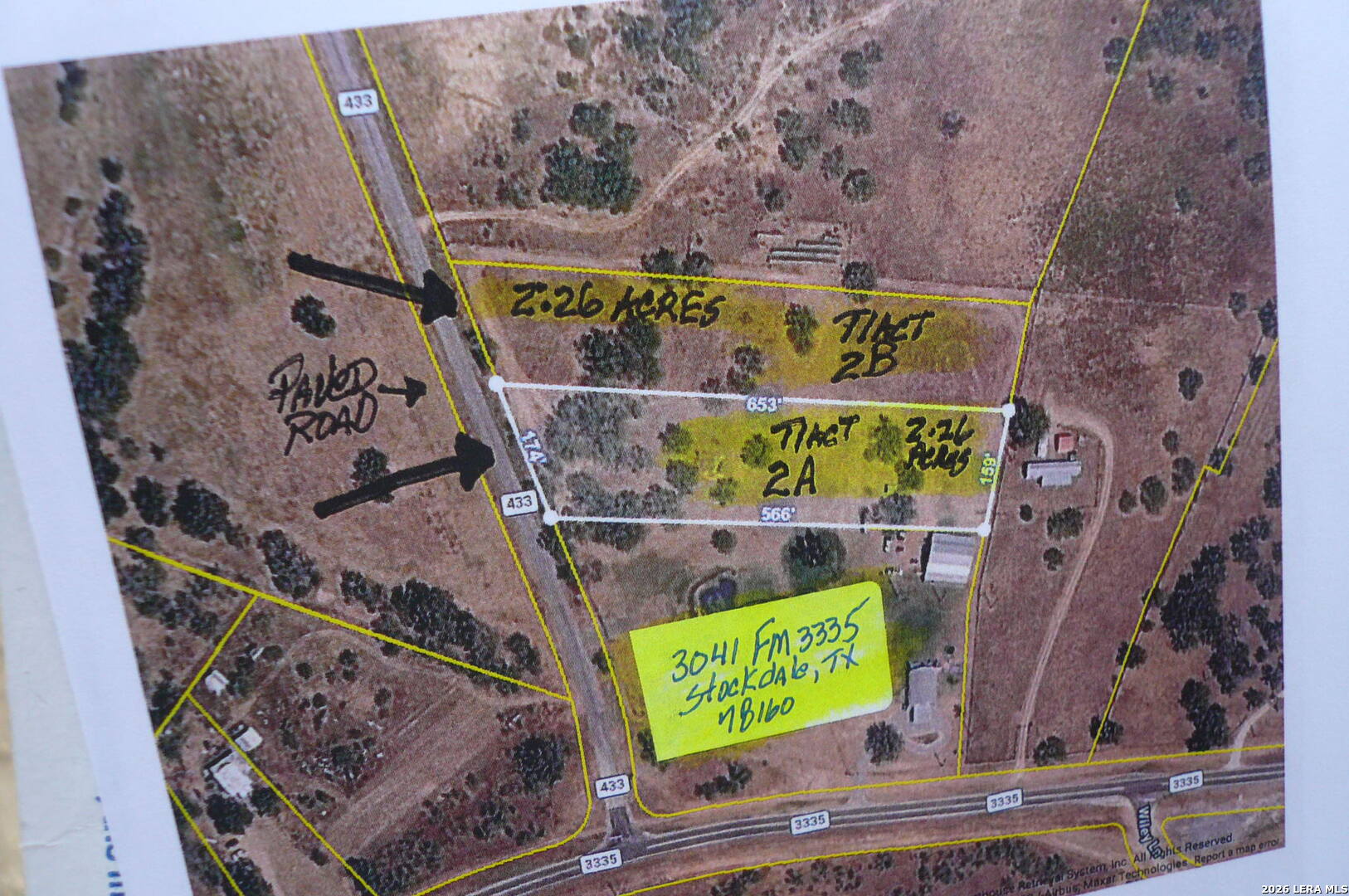 2.26 Acres (tract 2b) Fm 3335 Stockdale TX 78160