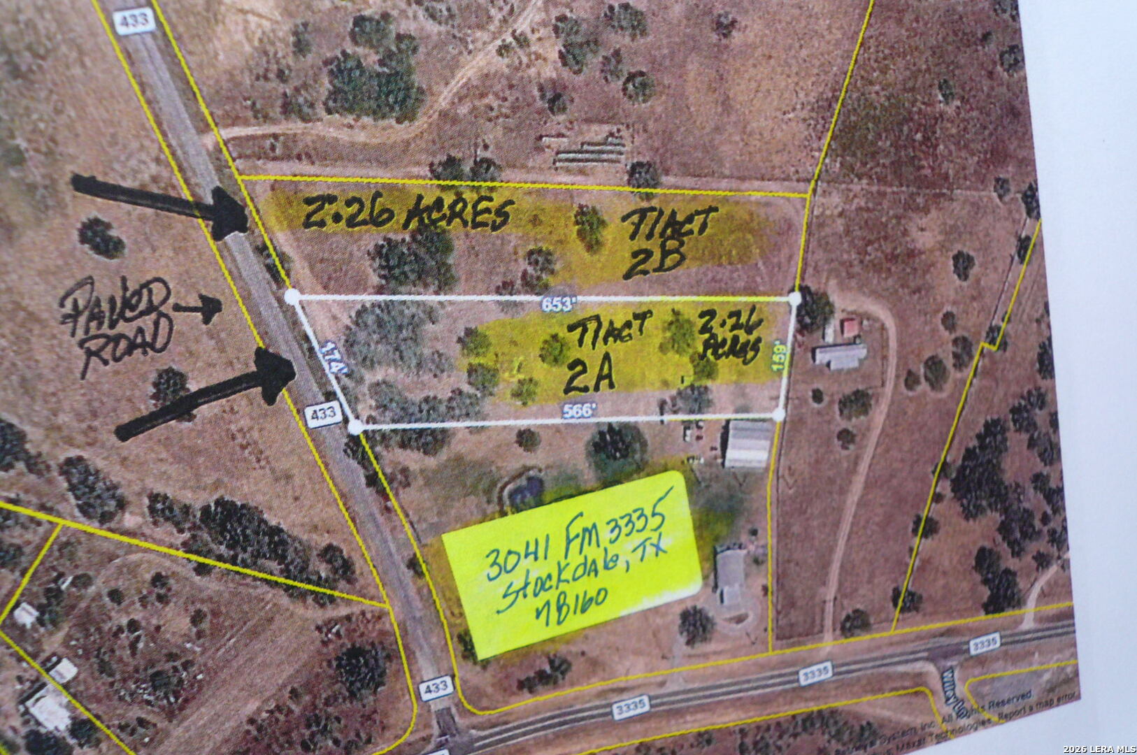 2.26 Acres (tract 2b) Fm 3335 Stockdale TX 78160