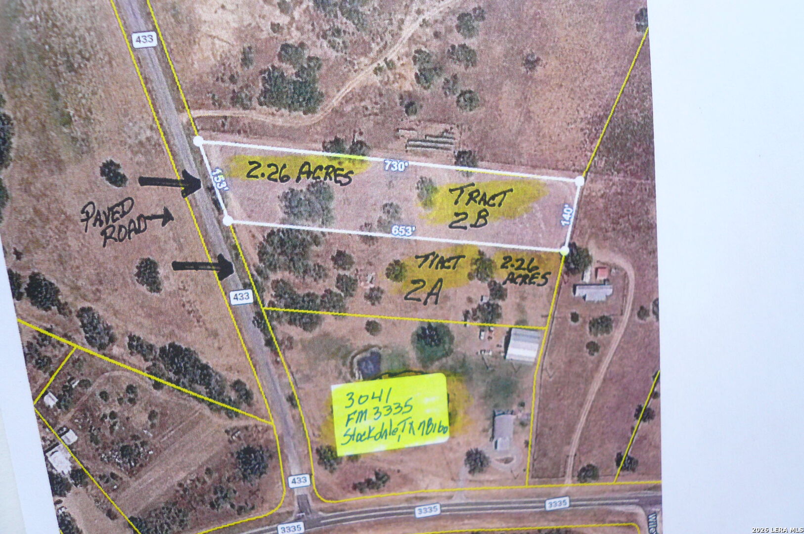 2.26 Acres (tract 2b) Fm 3335 Stockdale TX 78160
