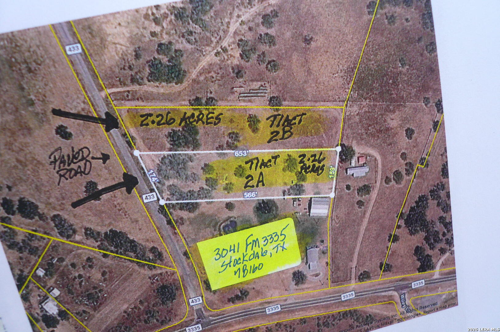 2.26 Acres (tract 2b) Fm 3335 Stockdale TX 78160