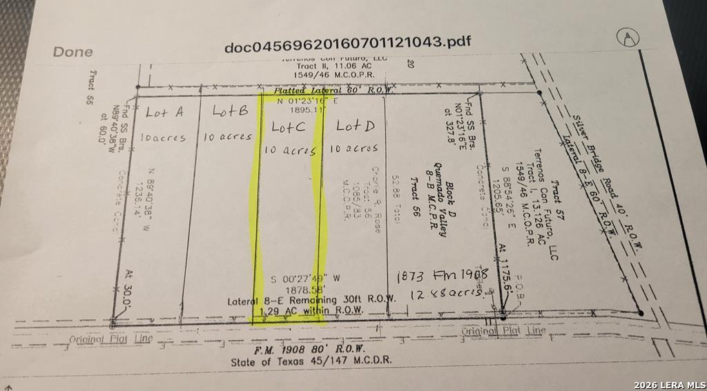 Lot C Fm 1908 Quemado TX 78877