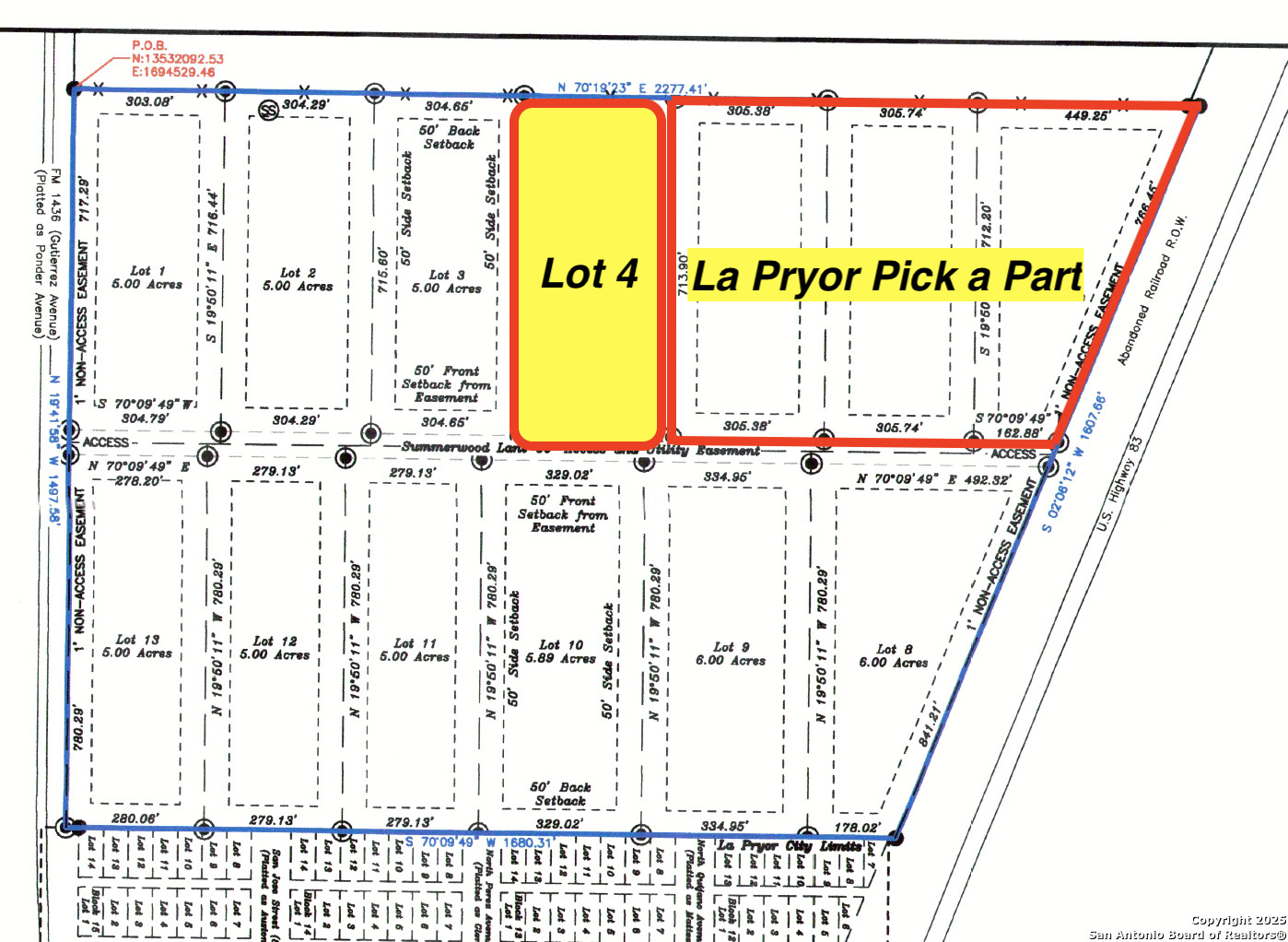 Lot 4 Summerwood Lane La Pryor TX 78872
