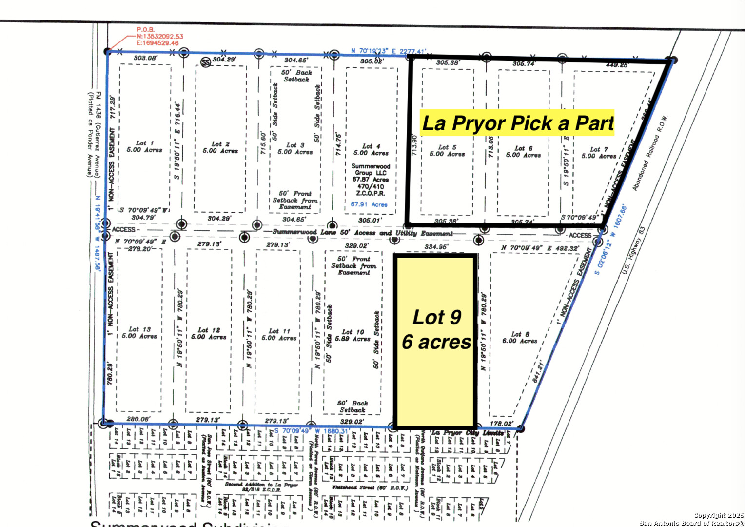 Lot 9 Summerwood Lane La Pryor TX 78872