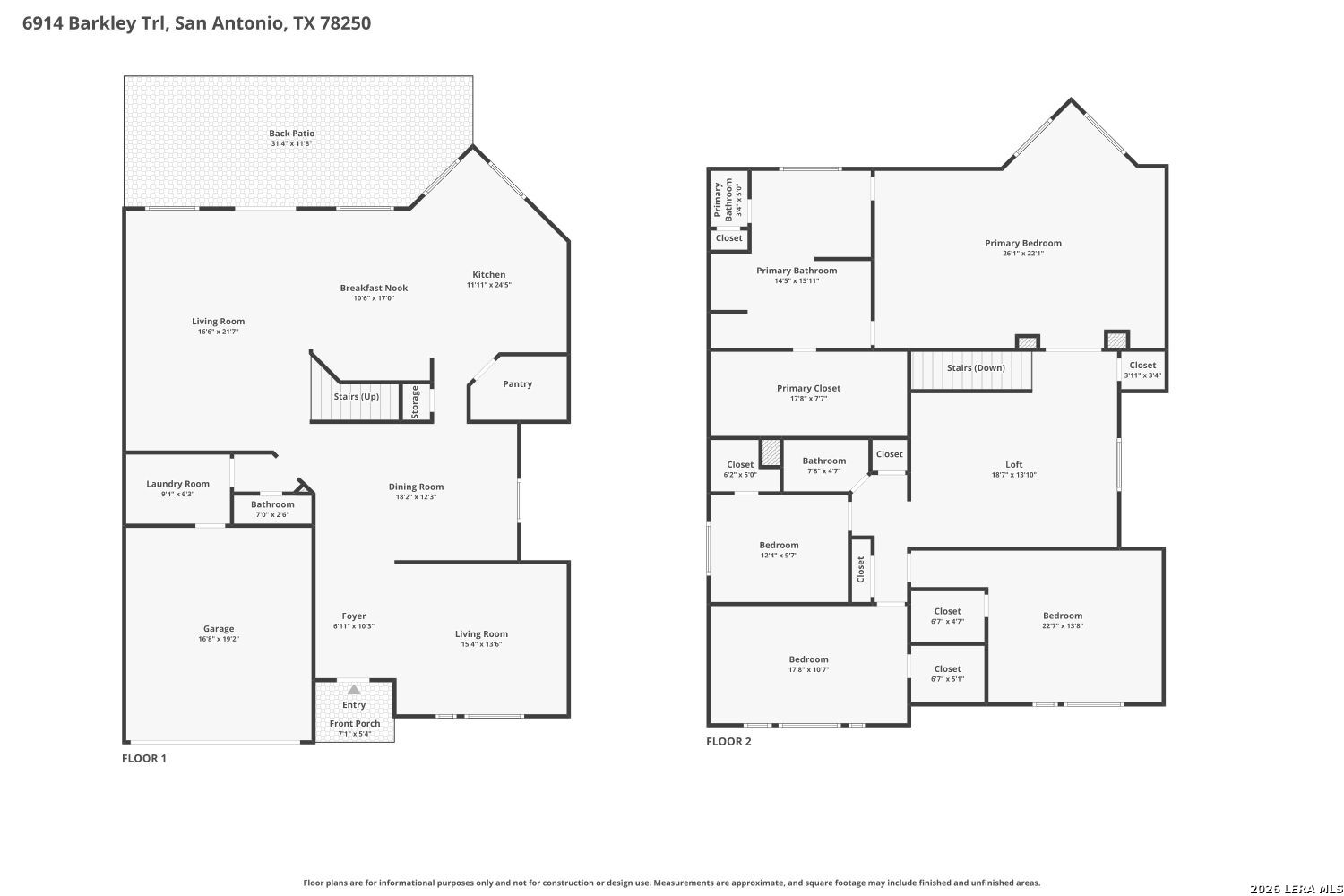 6914 Barkley Trail San Antonio TX 78250