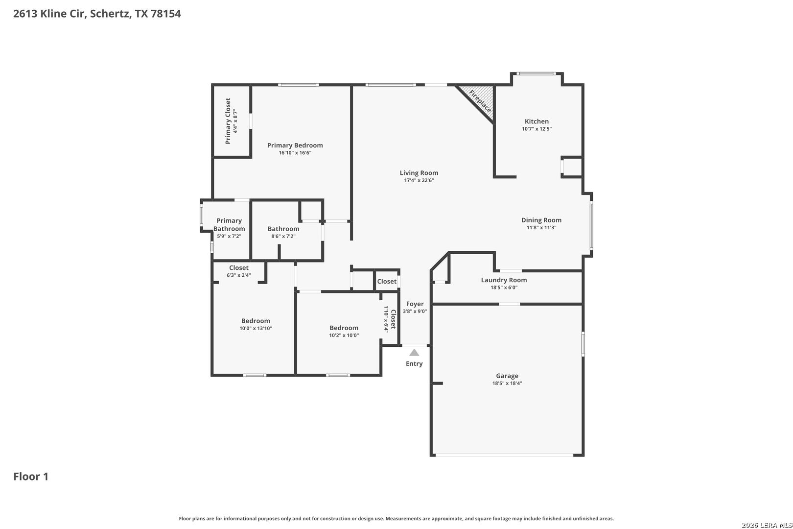 2613 Kline Circle Schertz TX 78154