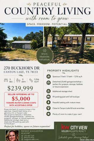 270 Buckhorn Drive Canyon Lake TX 78133