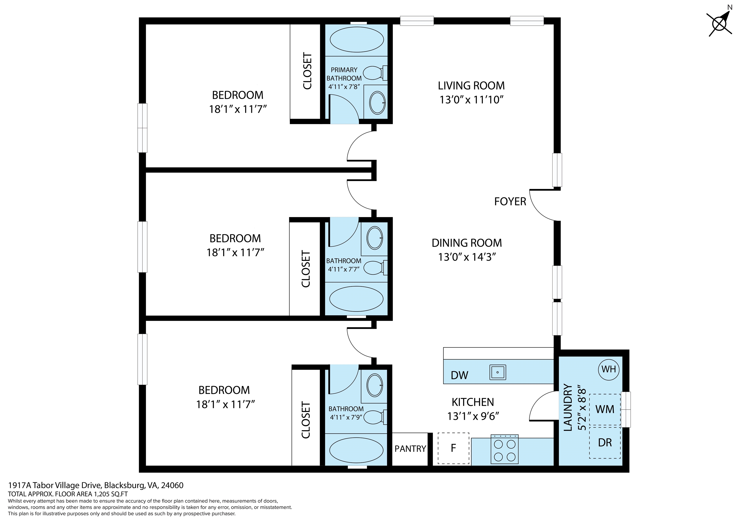1917 Tabor Village Drive Blacksburg VA 24060