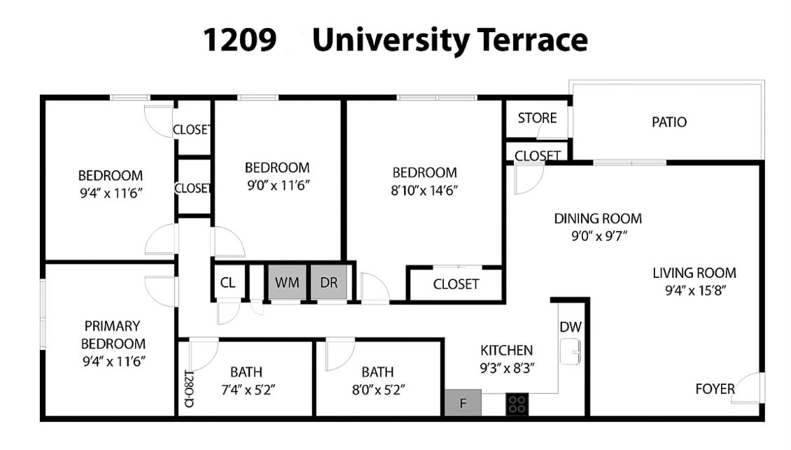 1209 B University Terrace Blacksburg VA 24060