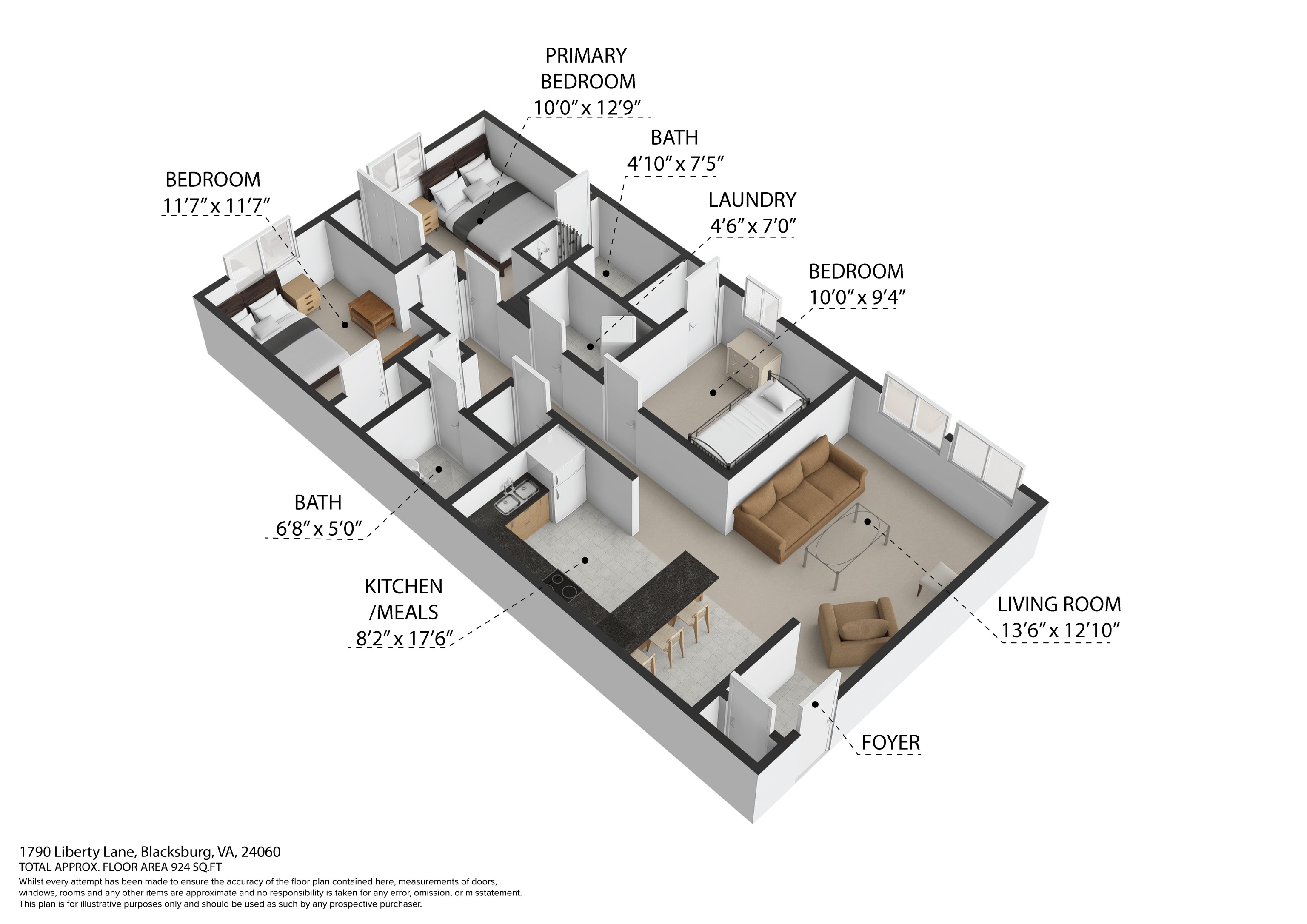 1790 Liberty Lane Blacksburg VA 24060