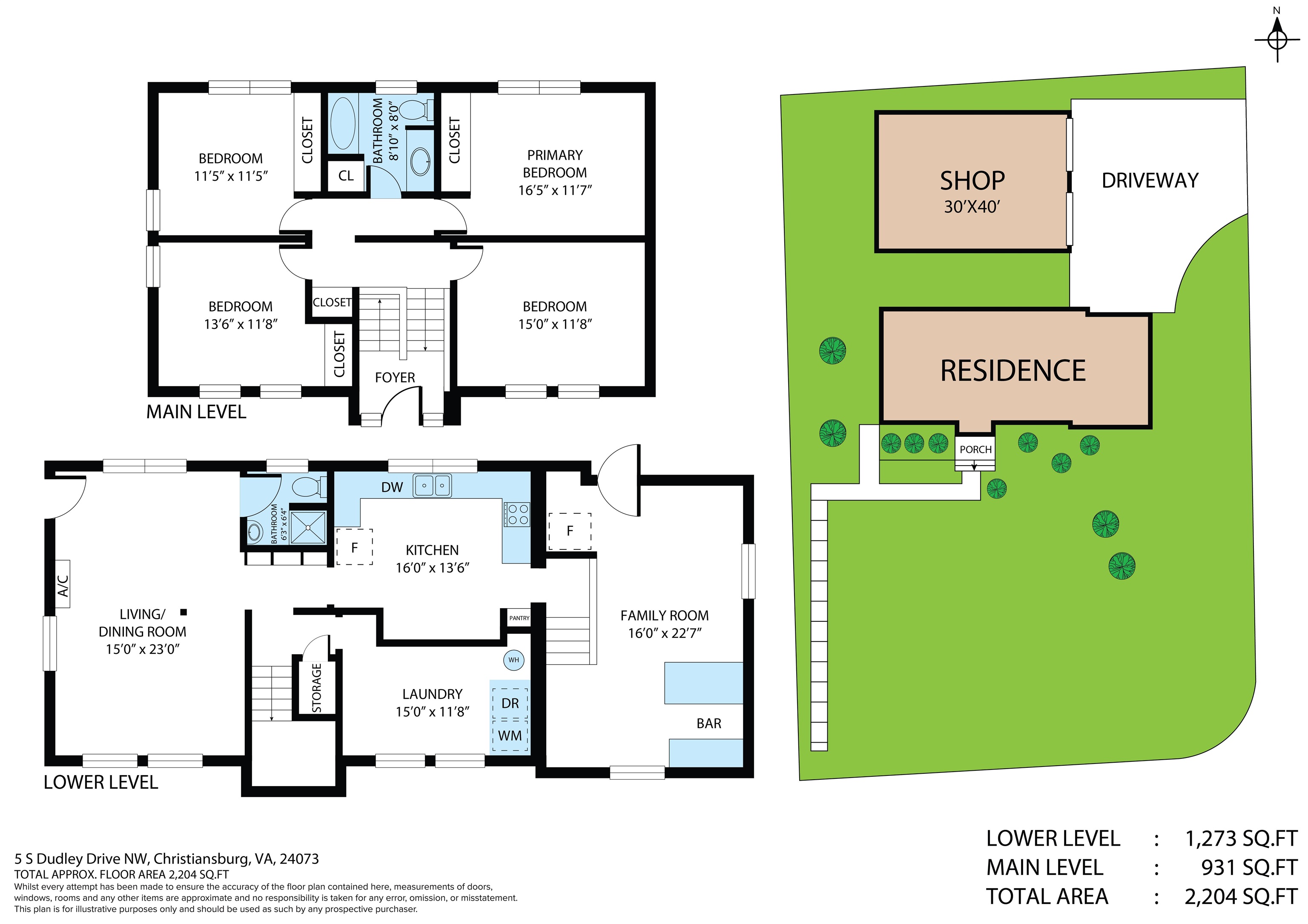 5 S Dudley Drive Christiansburg VA 24073