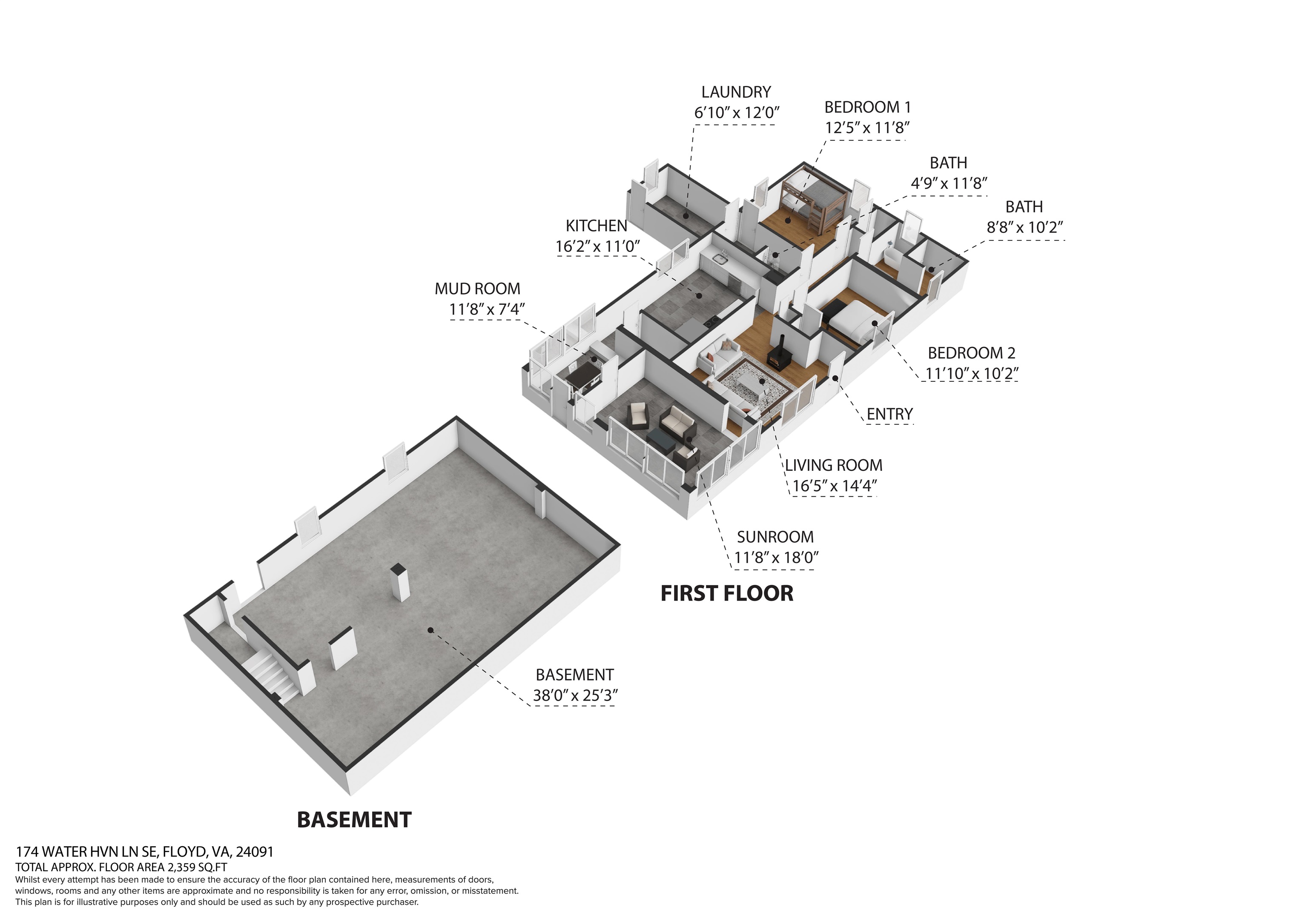 174 Water Haven Lane SE Floyd VA 24091