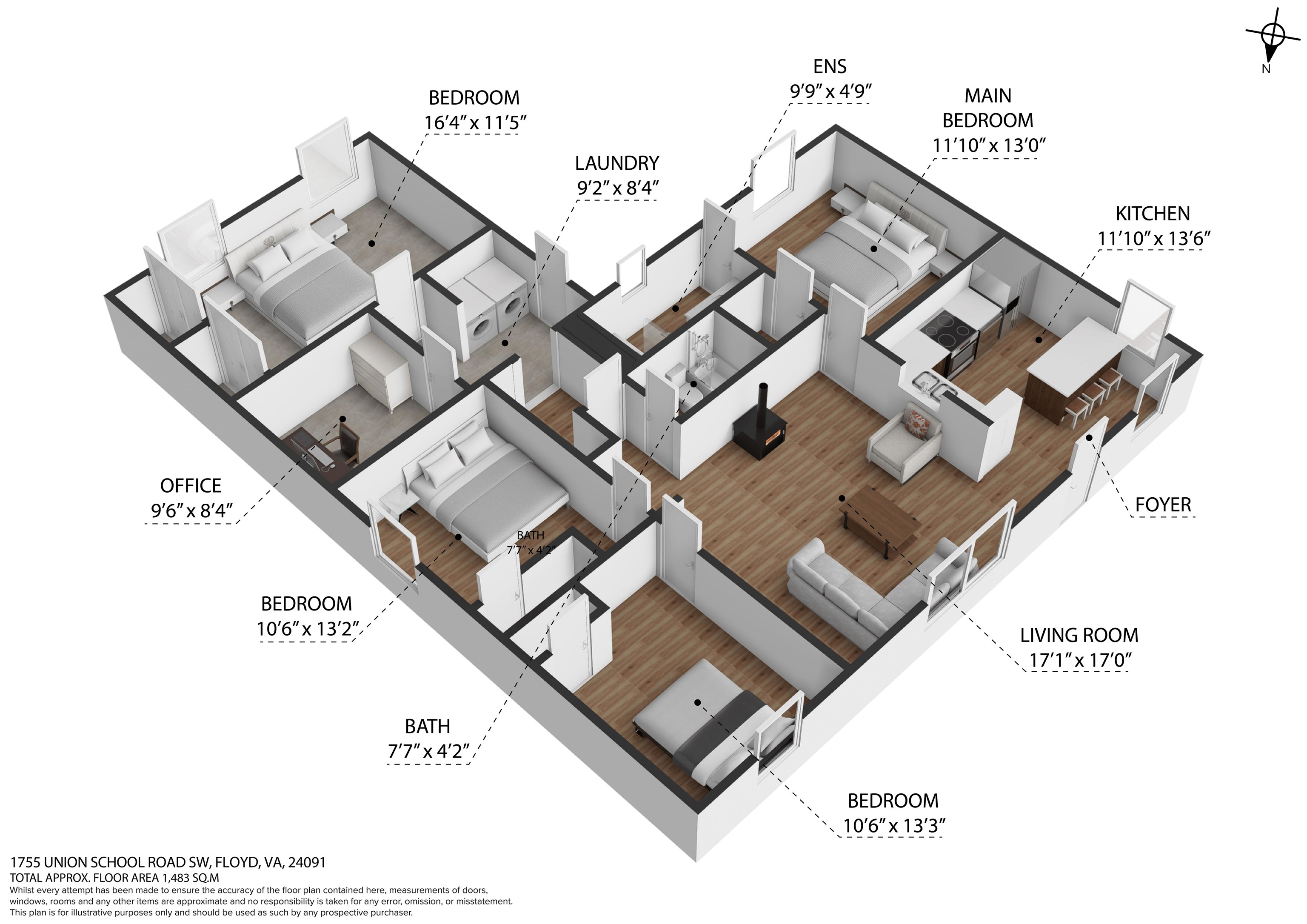 1755 Union School Road SW Floyd VA 24091