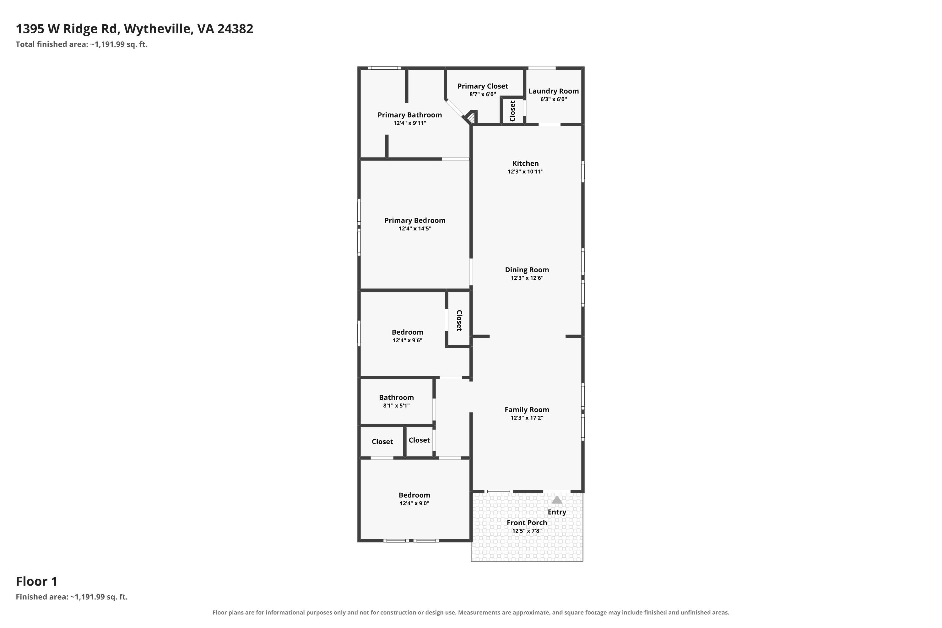 1395 Ridge Street W Wytheville VA 24382