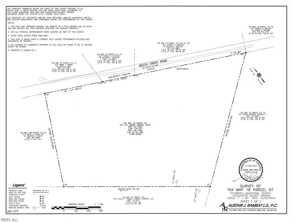 10+AC Beech Creek (10.88ac) Road Gloucester VA 23061