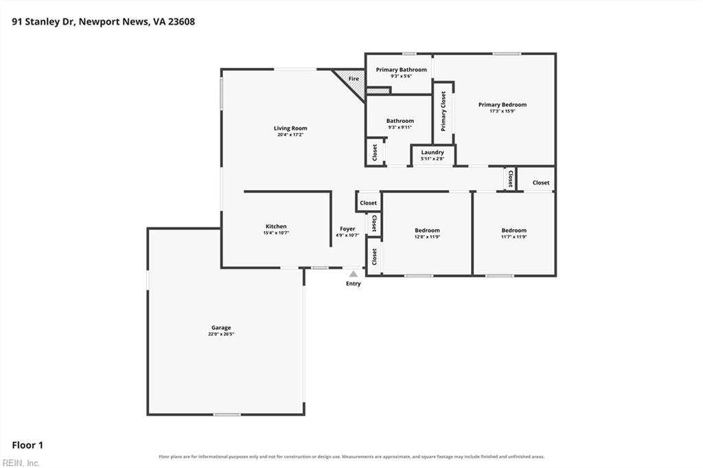 91 Stanley Drive Newport News VA 23608