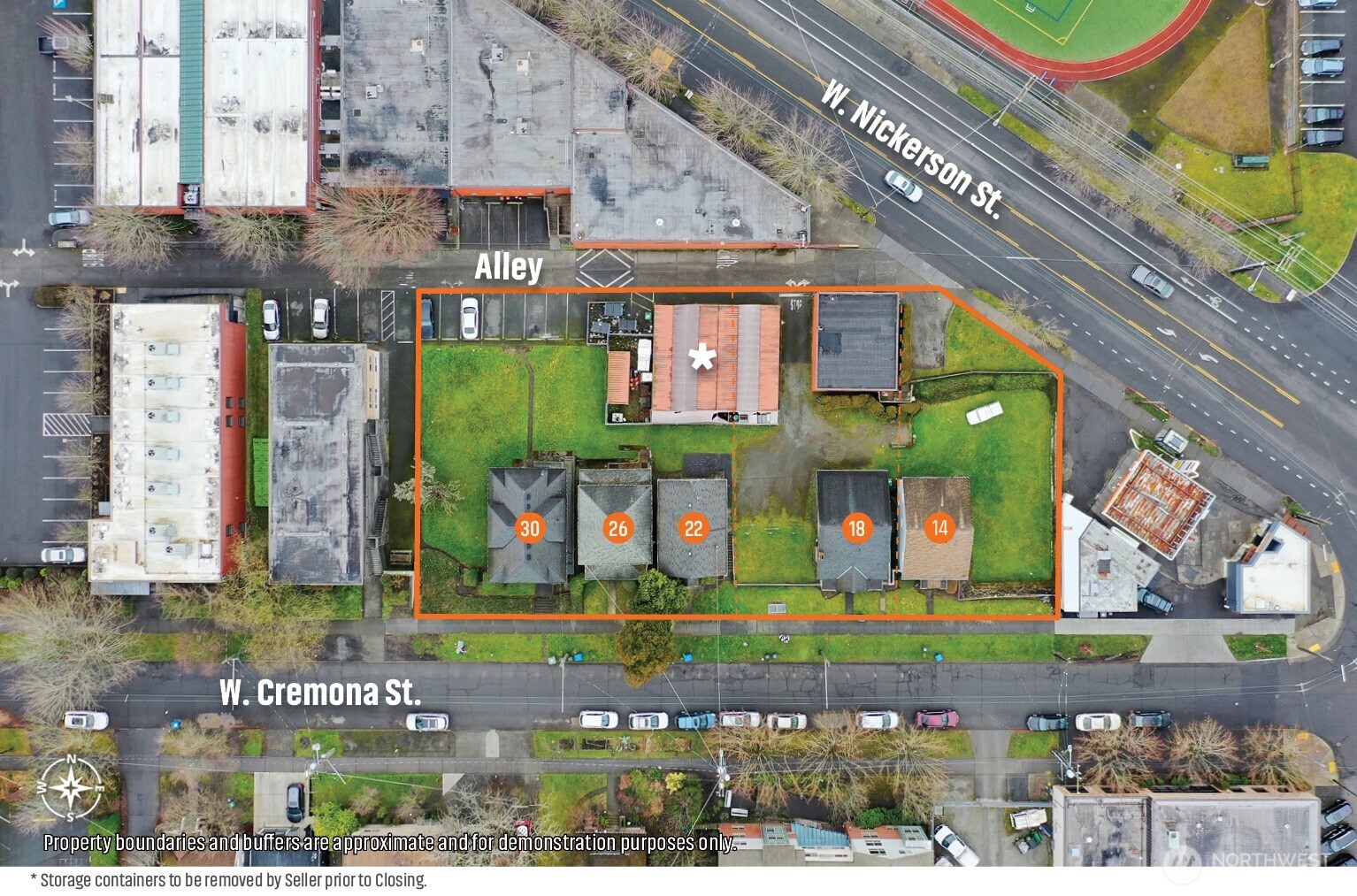 14, 18, 22-30 W Cremona Street Seattle WA 98119