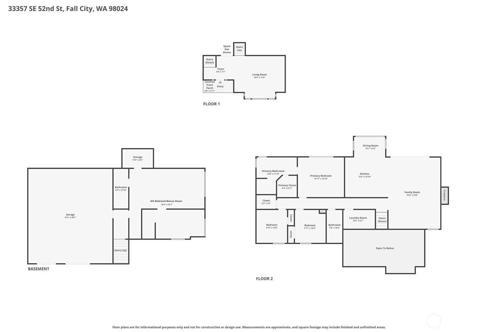 33357 SE 52nd Street Fall City WA 98024