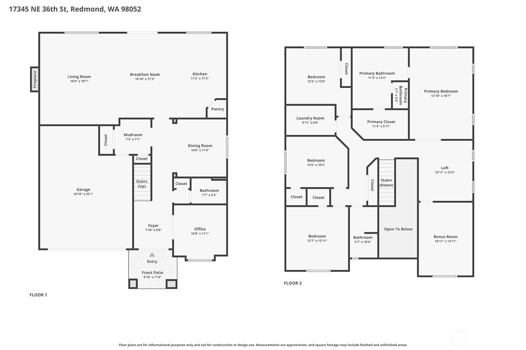 17345 NE 36th Street Redmond WA 98052