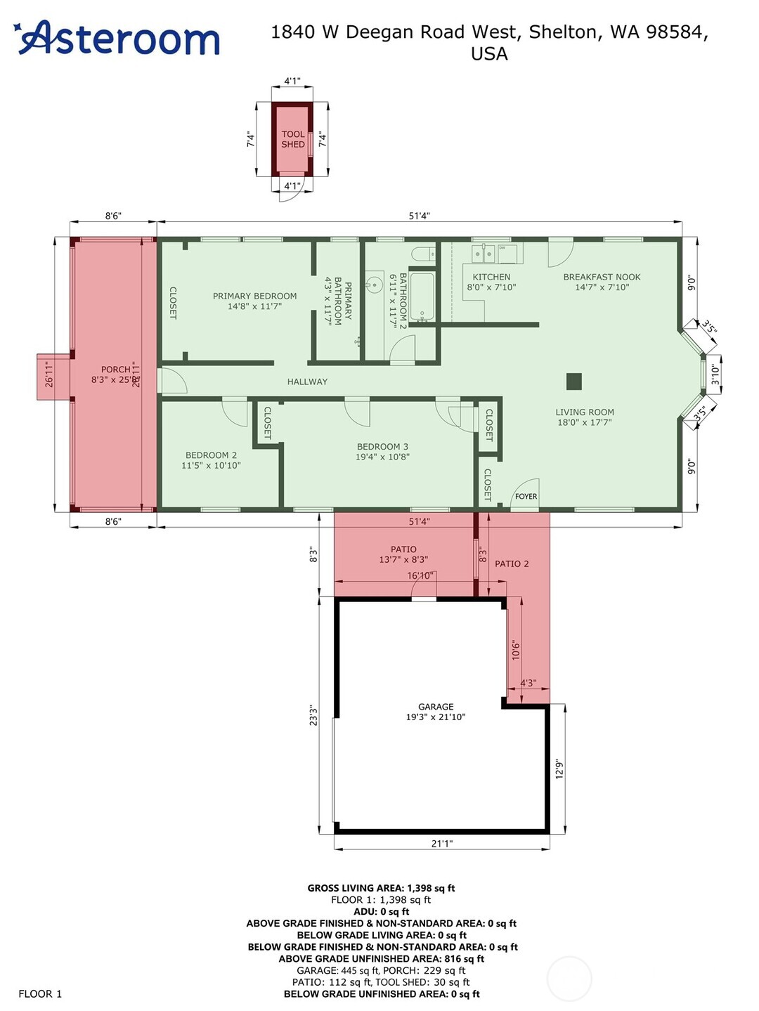 1840 W Deegan Road W Shelton WA 98584
