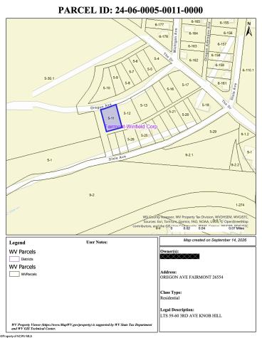 2 Oregon Avenue Fairmont WV 26554