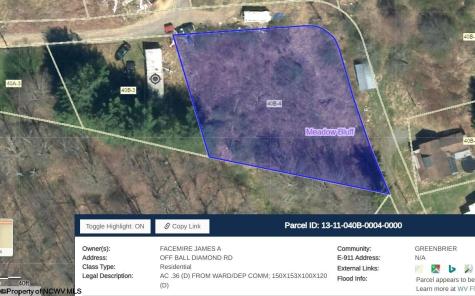 TBD Highwood Lane Quinwood WV 25958