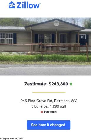 945 Pine Grove Road Fairmont WV 26554
